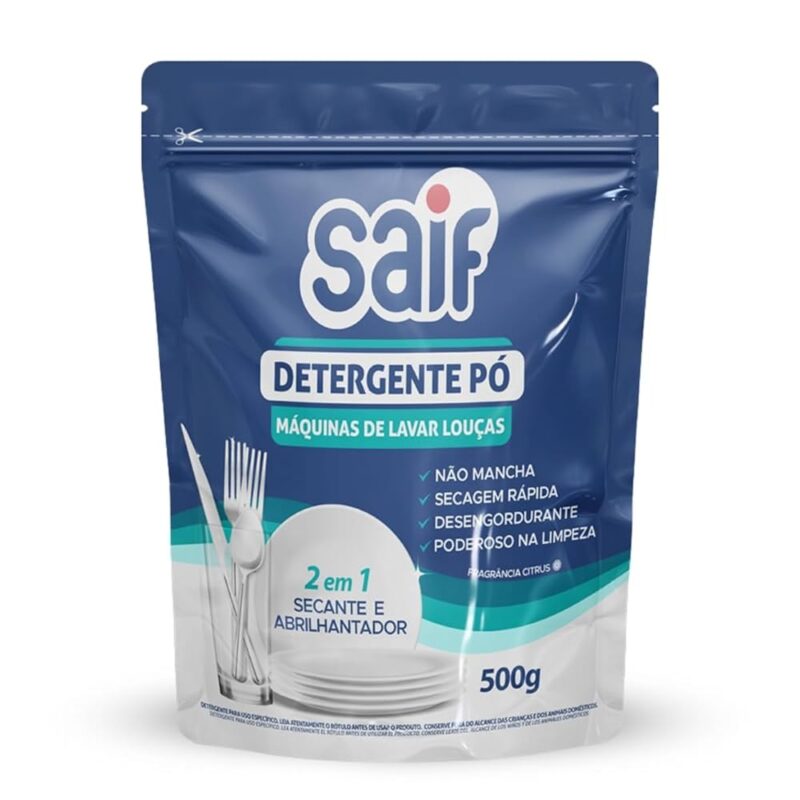 DETERGENTE PO SAIF P/ MAQUINA LAVAR LOUCA 500G