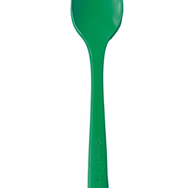 COLHER LONGA VERDE BANDEIRA (CX C/ 500 PC)