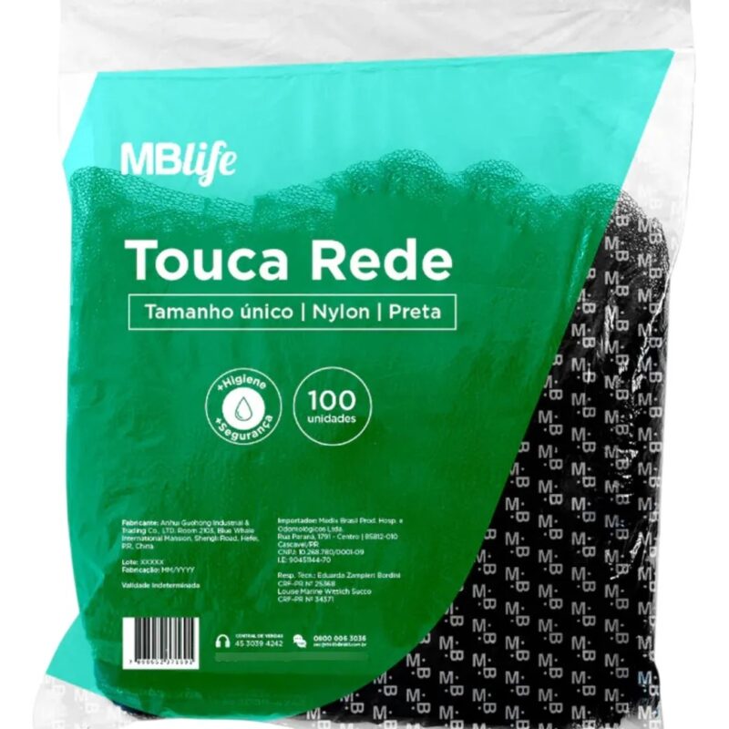 TOUCA REDE PRETA 100 UND MBLIFE