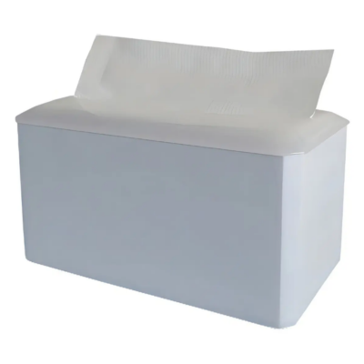 DISPENSER GUARDANAPEIRA JUMBO BRANCO / TAMPA CRISTAL TRILHA