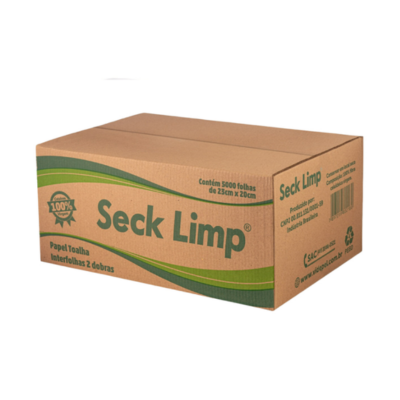 PAPEL TOALHA INTERFOLHA SECK LIMP 23X20 CX C/5000FLS VIPP