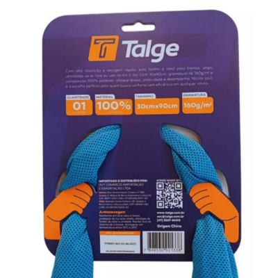 TOALHA ESPORTIVA 30X90CM TALGE