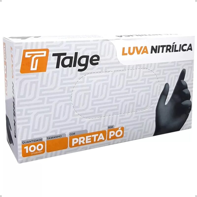 LUVA NITRILICA PRETA S/PO GG TALGE